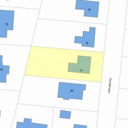 64 Garland Rd, Newton MA  02459-1710 plot plan