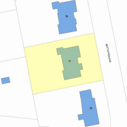 45 Beethoven Ave, Newton MA 02468-1732 plot plan