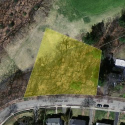 89 Moffat Rd, Newton MA  02468-1114 aerial view