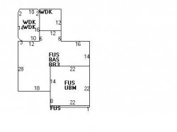 170 Bellevue St, Newton MA 02458-1813 floor plan