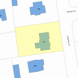 801 Chestnut St, Newton MA 02468-2304 plot plan