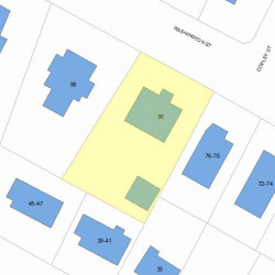 86 Washington St, Newton MA 02458-2220 plot plan