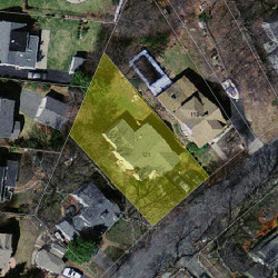 121 Walnut Hill Rd, Newton MA 02461-1836 aerial view