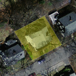 15 Oak Ter, Newton MA  02461-1409 aerial view