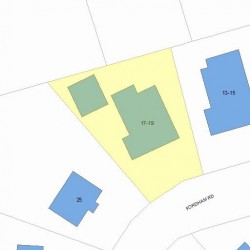 19 Fordham Rd, Newton MA  02465-1206 plot plan