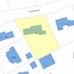 24 Lockwood Rd, Newton MA 02465-2414 plot plan