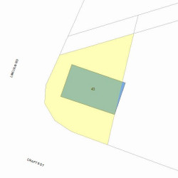 43 Crafts St, Newton MA 02458-1255 plot plan