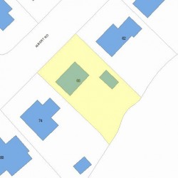 68 Albert Rd, Newton MA 02466-1303 plot plan