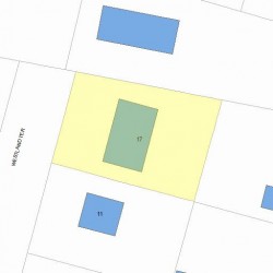 17 Westland Ter, Newton MA 02465-1524 plot plan