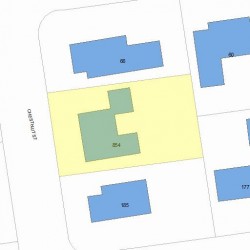 854 Chestnut St, Newton MA 02468-2319 plot plan