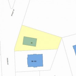 86 Jasset St, Newton MA 02458-1003 plot plan