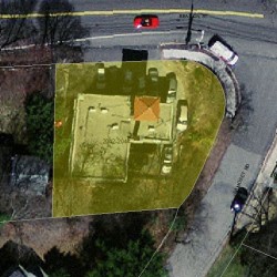 2044 Beacon St, Newton MA  02468-1445 aerial view