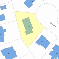 28 Considine Rd, Newton MA  02459-3604 plot plan