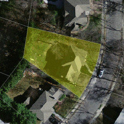 21 Dorcar Rd, Newton MA 02459 aerial view