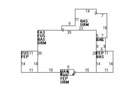 96 Dexter Rd, Newton MA 02460-2409 floor plan
