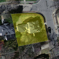 195 Morton St, Newton MA  02459-1522 aerial view