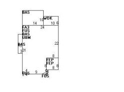 15 Clarendon St, Newton MA  02460-2020 floor plan