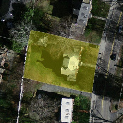 215 Waverley Ave, Newton MA 02458-2426 aerial view