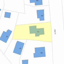 133 Park St, Newton MA 02458-2041 plot plan