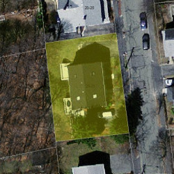 31 Hale St, Newton MA 02464-1310 aerial view