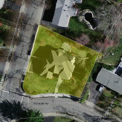 90 Oak Hill St, Newton MA  02459-3432 aerial view