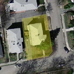 6 Bonwood St, Newton MA 02460-2230 aerial view