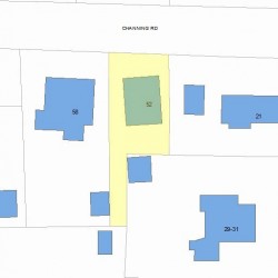 52 Channing Rd, Newton MA 02459-1115 plot plan