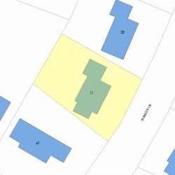 12 Bunker Ln, Newton MA  02465-1706 plot plan