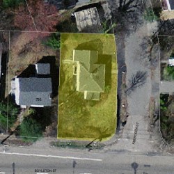 53 Aberdeen St, Newton MA 02461-1801 aerial view