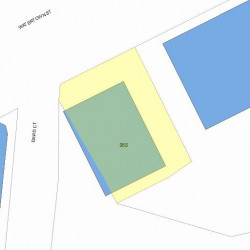 958 Watertown St, Newton MA  02465-2124 plot plan