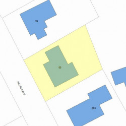80 Hillside Ave, Newton MA 02465-2544 plot plan