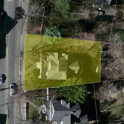 500 Centre St, Newton MA 02458-2002 aerial view