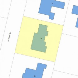 16 Pickwick Rd, Newton MA 02465-2819 plot plan