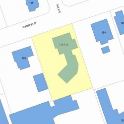 112 Webster St, Newton MA 02465-1820 plot plan