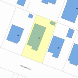 73 Charlemont St, Newton MA 02461-1909 plot plan