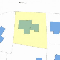 28 Truman Rd, Newton MA  02459-2641 plot plan