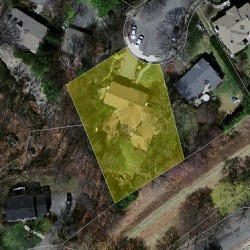 40 Silver Birch Rd, Newton MA  02468-2311 aerial view