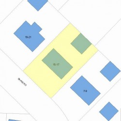 15 Payne Rd, Newton MA  02461-1816 plot plan