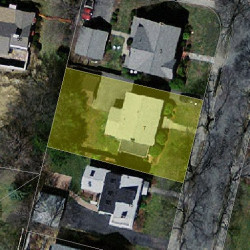 7 Rangeley Rd, Newton MA 02465-1218 aerial view