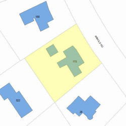 178 Arnold Rd, Newton MA  02459-3045 plot plan