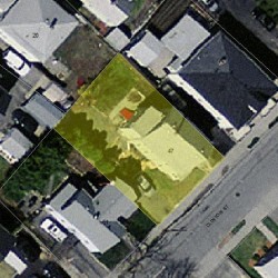 47 Clinton St, Newton MA  02458-1231 aerial view