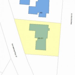 201 Winchester St, Newton MA 02461-2033 plot plan