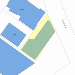 15 Cypress St, Newton MA 02459-2242 plot plan