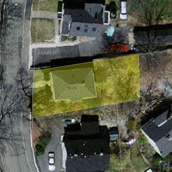 64 Cottage St, Newton MA 02464-1252 aerial view