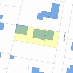 67 Brooks Ave, Newton MA 02460-1535 plot plan