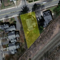 496 Auburn St, Newton MA  02466-1725 aerial view