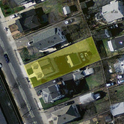 86 Chapel St, Newton MA  02458-1011 aerial view