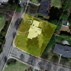 212 Temple St, Newton MA 02465-2316 aerial view