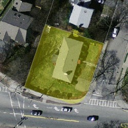6 Fessenden St, Newton MA 02460-1118 aerial view