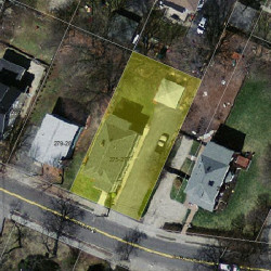 277 Auburndale Ave, Newton MA  02466-1603 aerial view